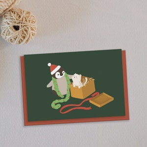 Weihnachtskarte: Kitty Surprise