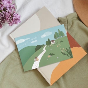 Postcard: Let's Go On An Adventure | Cute Illustration | Art Print