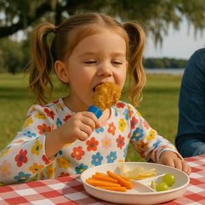 Chicken Drumstick Holder | Fun & Mess-Free Eating for Kids