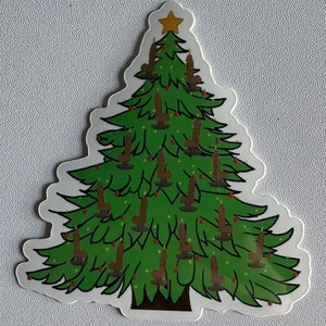 Sexy Candle Christmas Tree Sticker