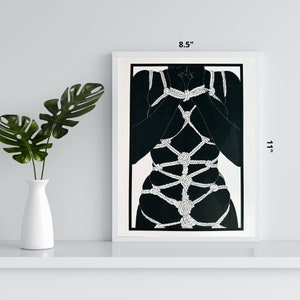 Shibari Cardstock Print 8.5&quot; x 11&quot;