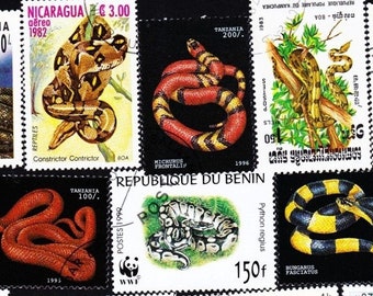 20 奇妙な海の生き物 ヴィンテージ 消印済み世界切手 コレクターセット