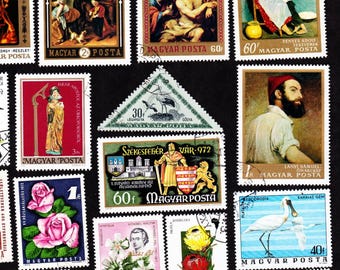 23 UNGARN MAGYAR POSTA Vintage Gebrauchte Briefmarken Sammler Set 23HUNF