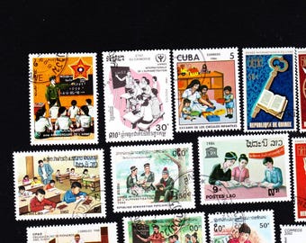 19 オリエンタルアート ヴィンテージ 中古 世界切手 コレクターセット