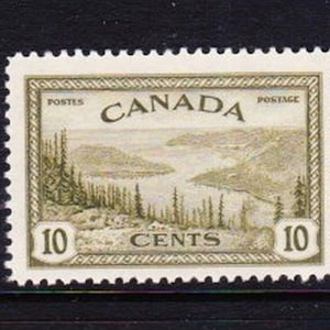 SCARCE CANADA  STAMP 10 cents Vintage 1946 Stamp  Great Bear Lake Mint Never Hinged  1946CAN10AA