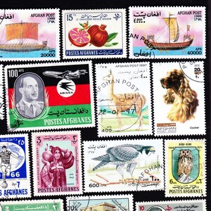 20 sellos postales antiguos de Afganistán, juego de colección, diarios de viaje, 20AFGHD