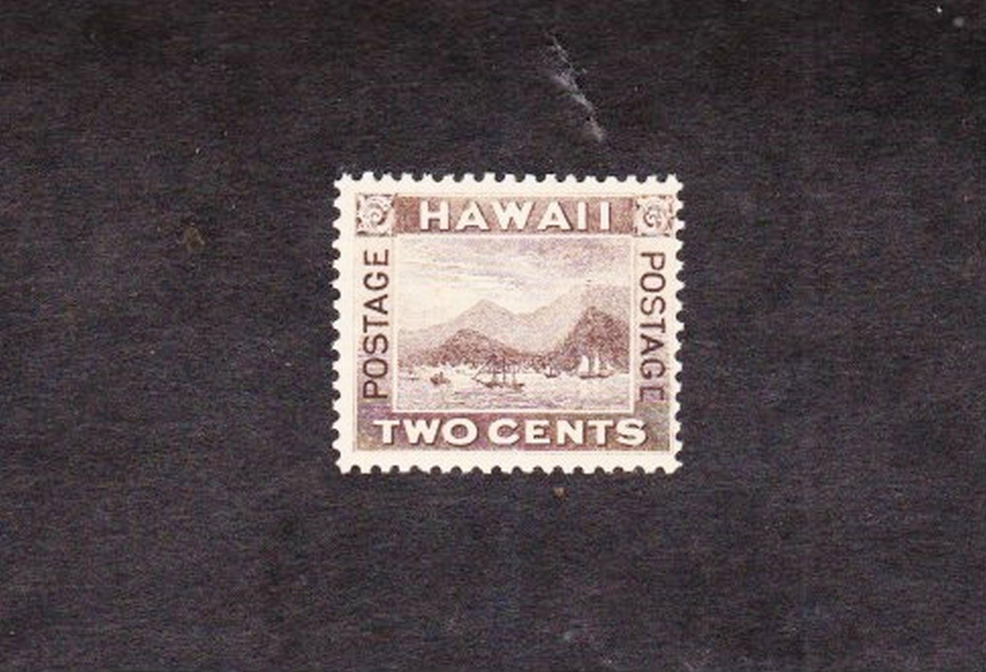 RARE KINGDOM of HAWAII Vintage 1893 2c View Honolulu Unused