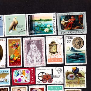 21 POLONIA POLSKA POLACO Historia Cultura Sellos postales usados antiguos Juego de colección Arte polaco, Flores 21POLO