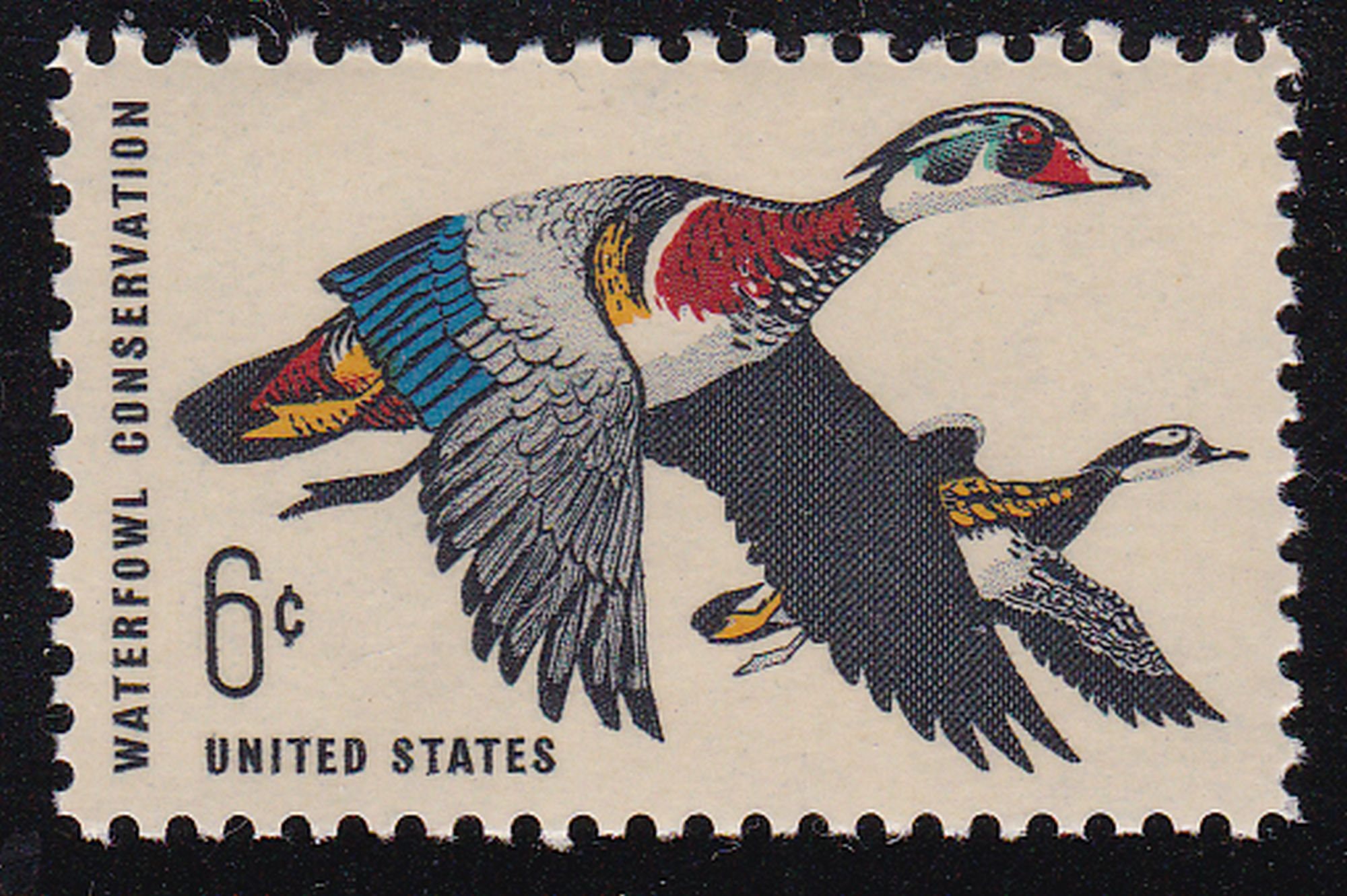 10 Wildlife Conservation Wood Duck 6c Postage Stamps 1968 Etsy