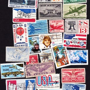 25 SELTENE U S AIRMAIL 1940's Up nicht mehr ausgestellt Sammler-Set verwendet gestempelt schwer zu finden Frameable Geschenk für Lieblingssammler 25US40UP
