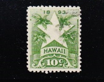 8828 外国切手 1893年 アメリカハワイ暫定政府 田型 加刷 レア ハワイ宣教師ホノルルマウイオアフコナカウアイ4Diff200237c未使用郵便