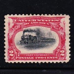 RARE U S 1901 Pan-American Exposition 2c Early RAILWAY TRAIN Very Fine Unused Sct295A
