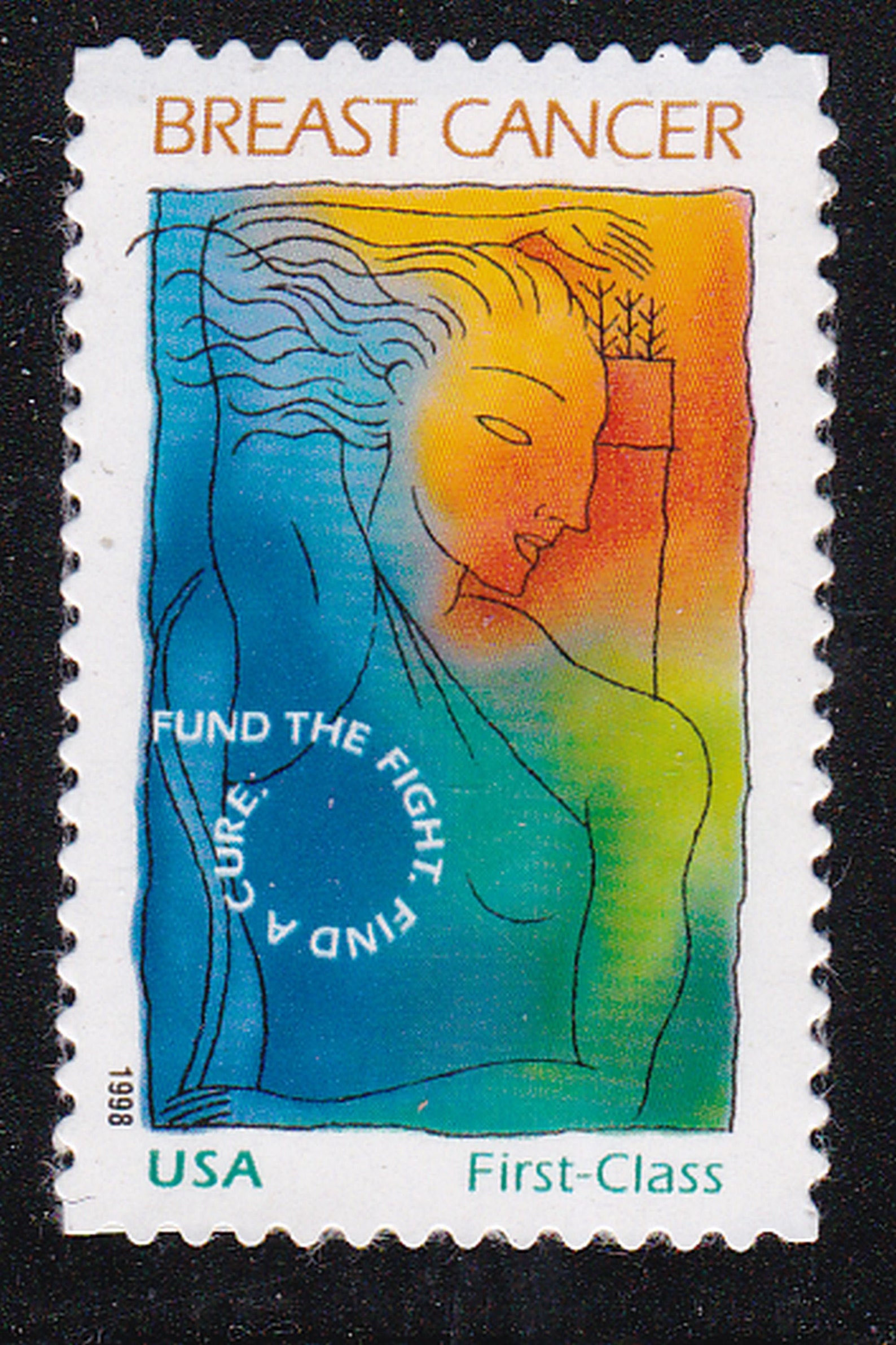 5 Breast Cancer Awareness Forever Stamps SelfAdhesive Unused Etsy