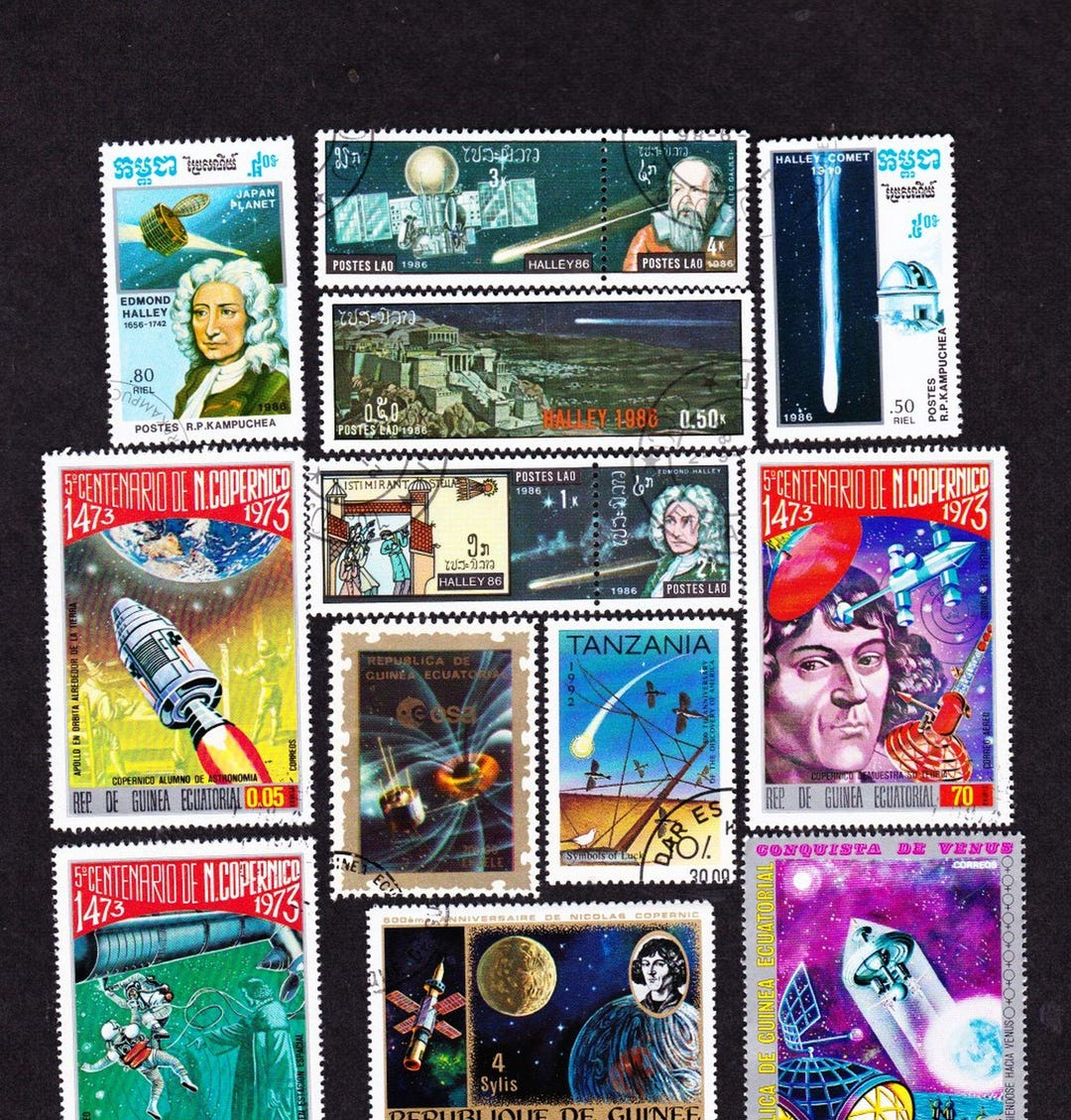 18 ハレー彗星 宇宙科学と宇宙飛行士 ヴィンテージ キャンセル済み