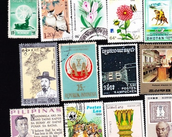 アフリカ23カ国使用済み切手コレクターセット アンゴラ、ブルンジ