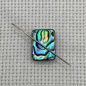 Abalone Shell Needle Minder | Magnet |  Cover Minder