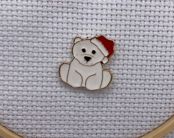 Polar Bear Needle Minder | Magnet |  Cover Minder