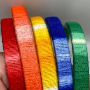 Ombre Wrapped Embroidery Hoop