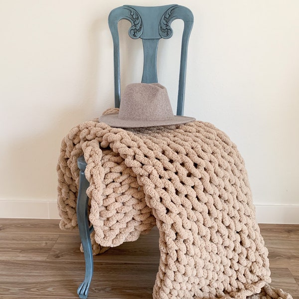 Chunky Knit Blanket Etsy Australia