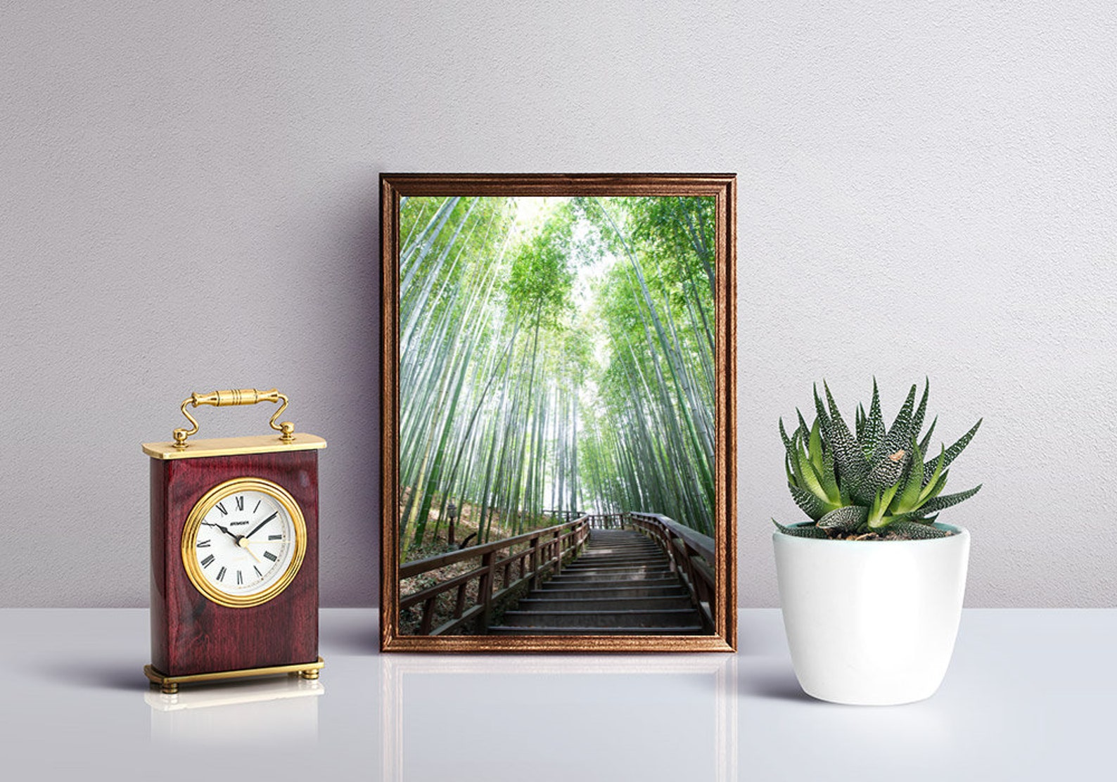 Frame of bamboo / frame / bamboo / home interior Etsy