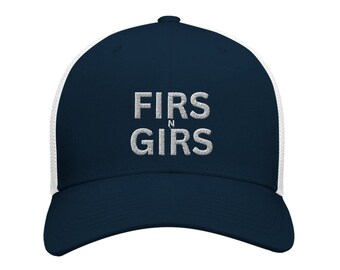 NUEVAS calles "FIRS N GIRS" en regulación y verdes en regulación Retro Trucker Cap / Flexfit 6606