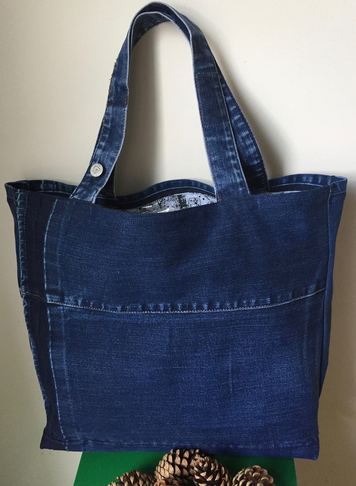 Recycled Denim Bag | Etsy