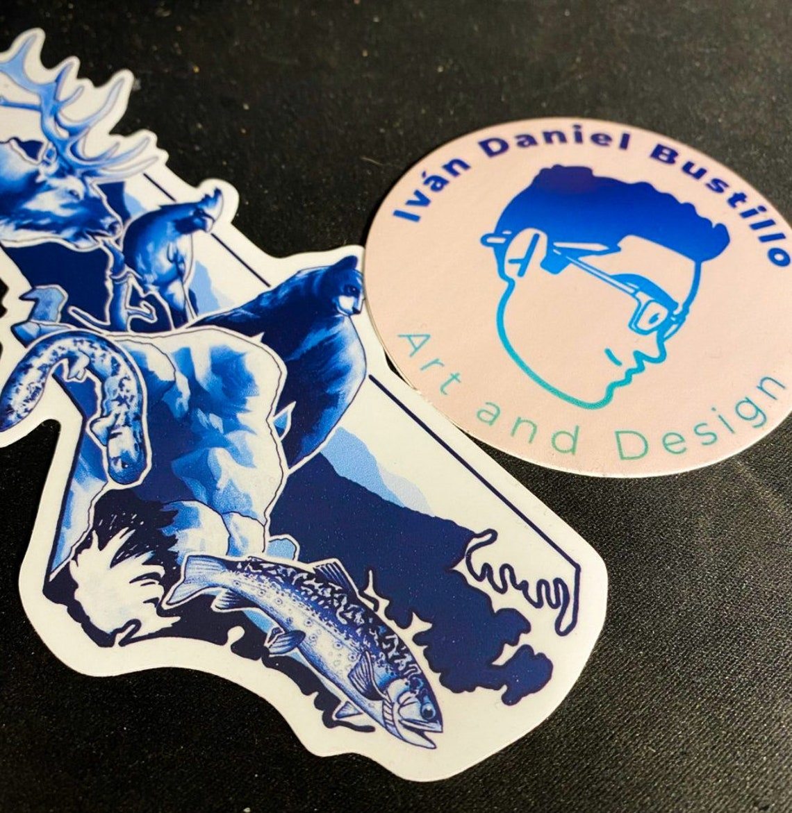 North Carolina State Wildlife Sticker Made in Asheville. Free Etsy