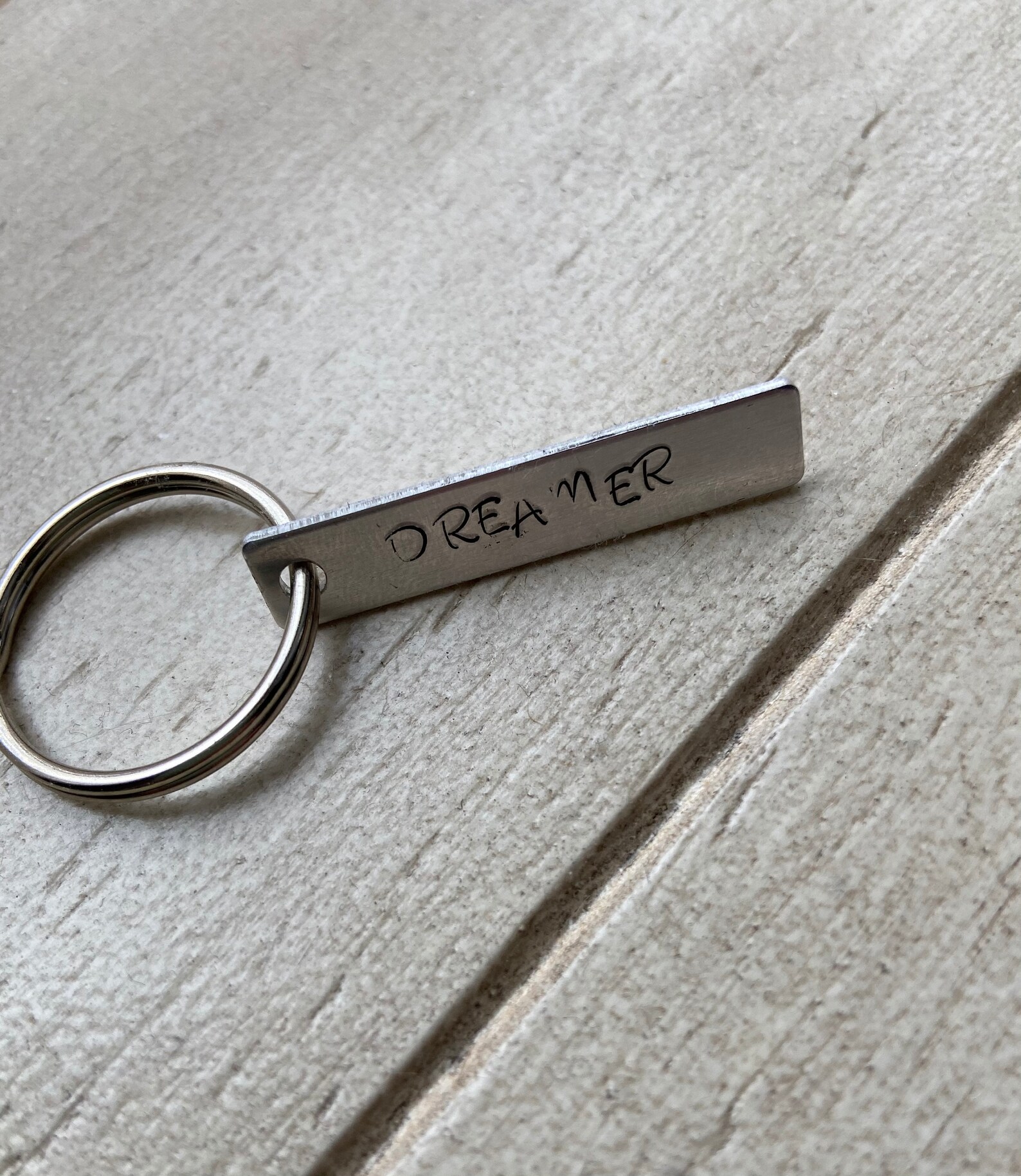 Customizable Metal Stamped Keychains Etsy