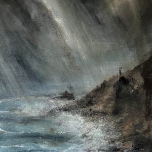 Botallack assediato. (Stampa firmata in edizione limitata della Cornovaglia) CONSEGNA GRATUITA NEL REGNO UNITO