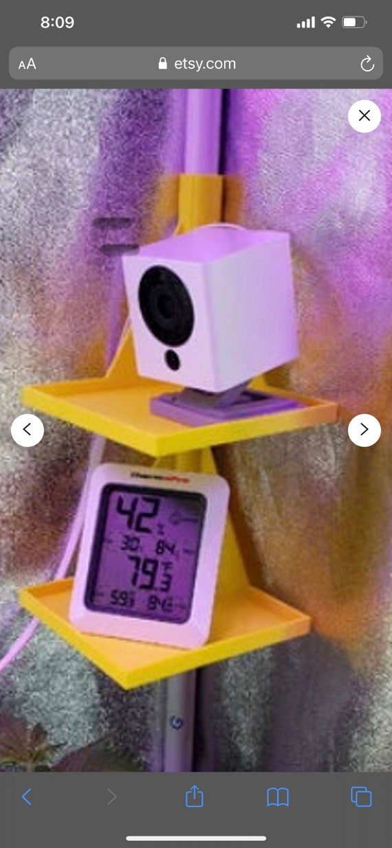 Indoor Grow Tent Pole Mount Storage Shelf Etsy UK