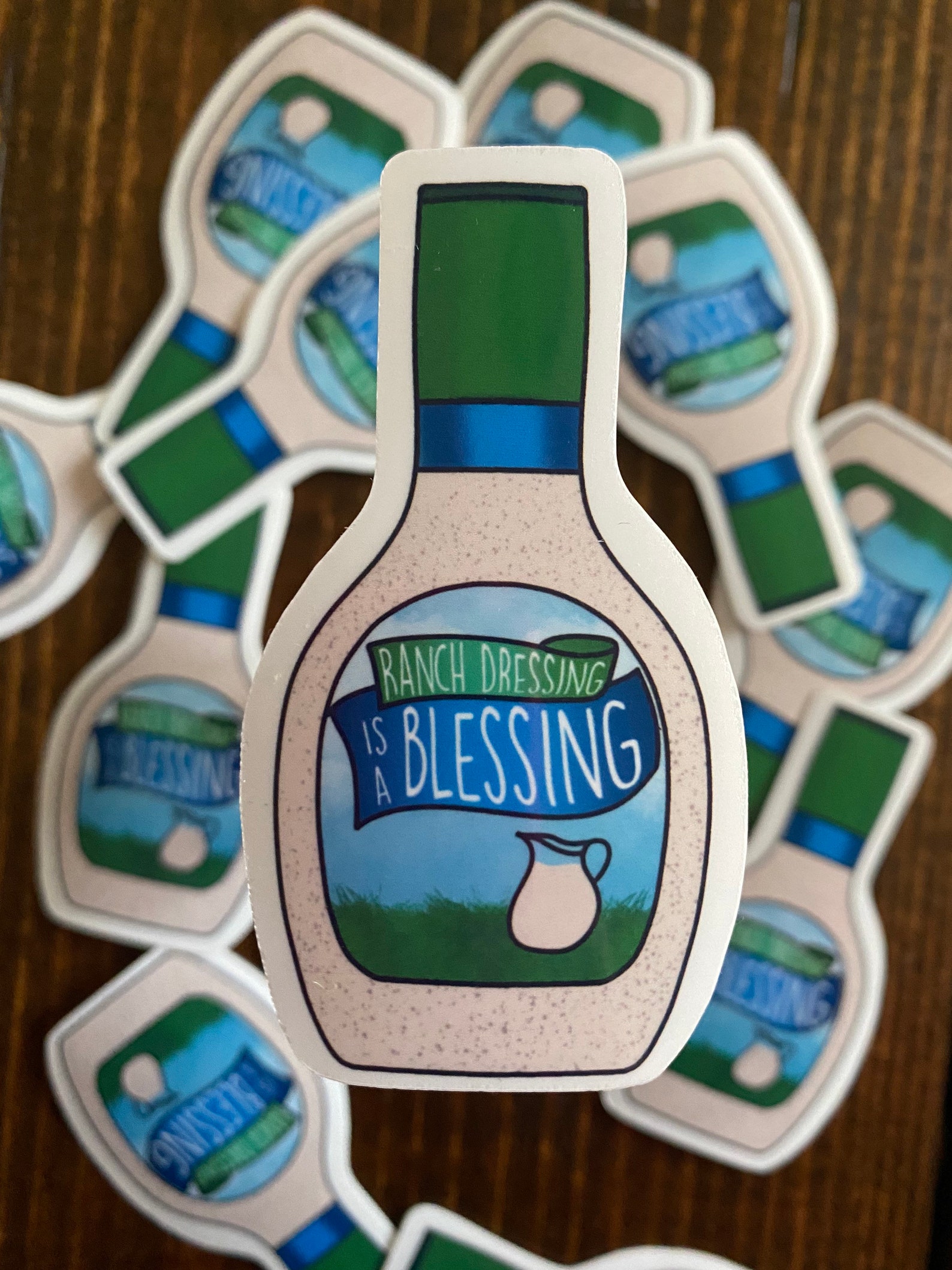 Ranch Dressing is a Blessing Water Resistant Vinyl Sticker Etsy
