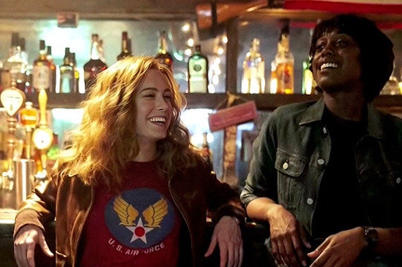 Carol Danvers Captain Marvel US Air Force Shirt From Movie Etsy UK