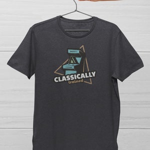 Chemise darcade de formation classique T-shirt de jeu vidéo rétro vintage pour les fans de Pac-Man, Galaga, Donkey Kong, Space Invaders et plus encore Dark Grey Heather