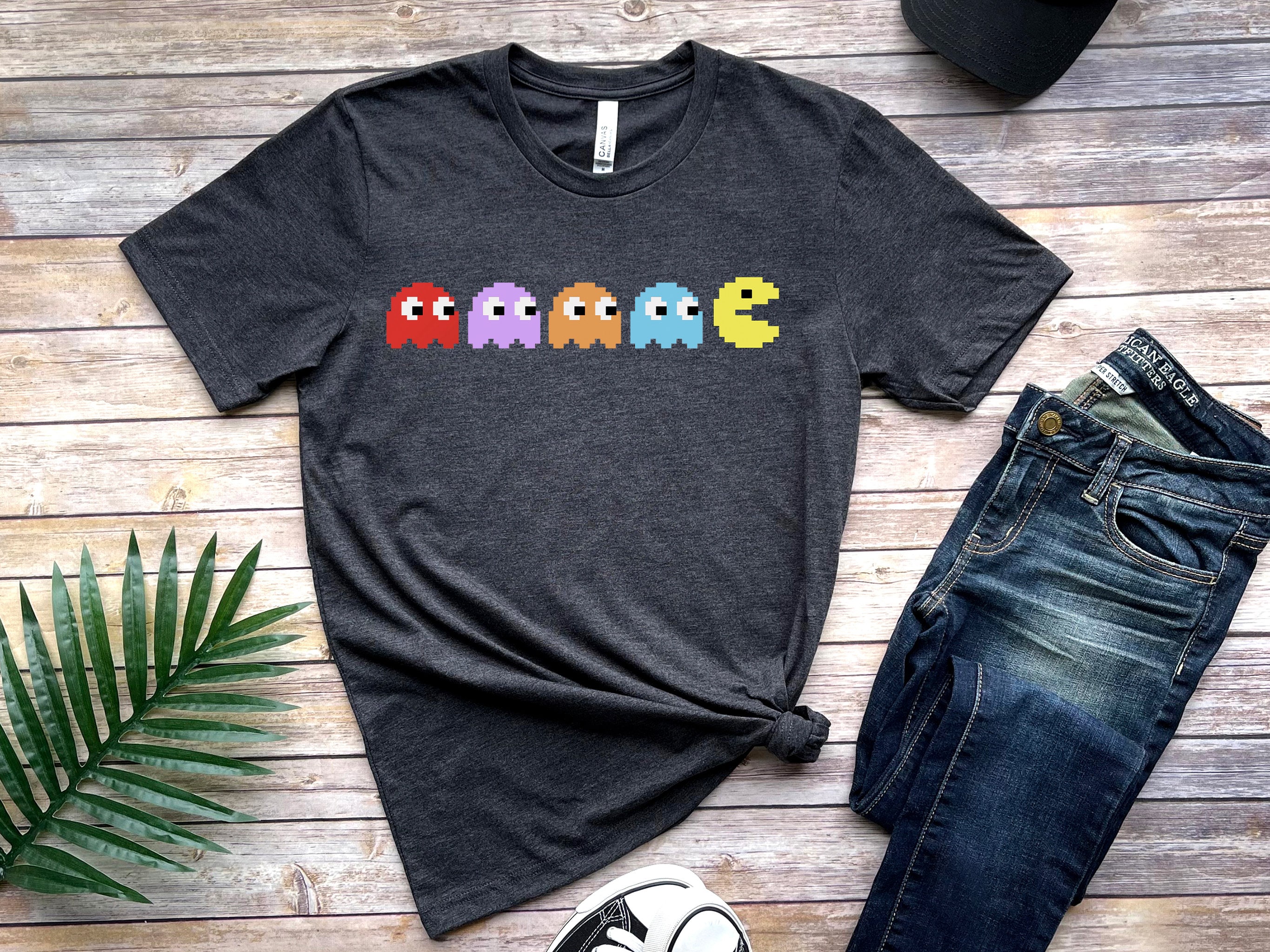 Discover Pac Man Shirt, Pacman and Ghosts T-shirt