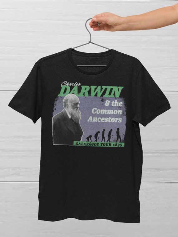 Charles Darwin Shirt Funny Evolution Band Tshirt Retro - Etsy