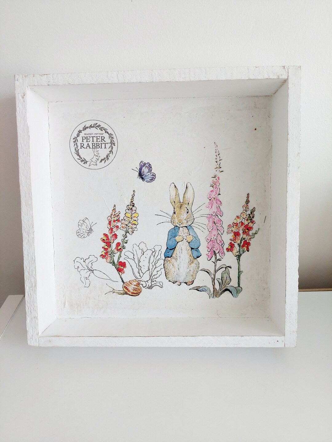 Peter Rabbit Tray, Decoupage Tray, Peter Rabbit, Peter Rabbit Decor - Etsy