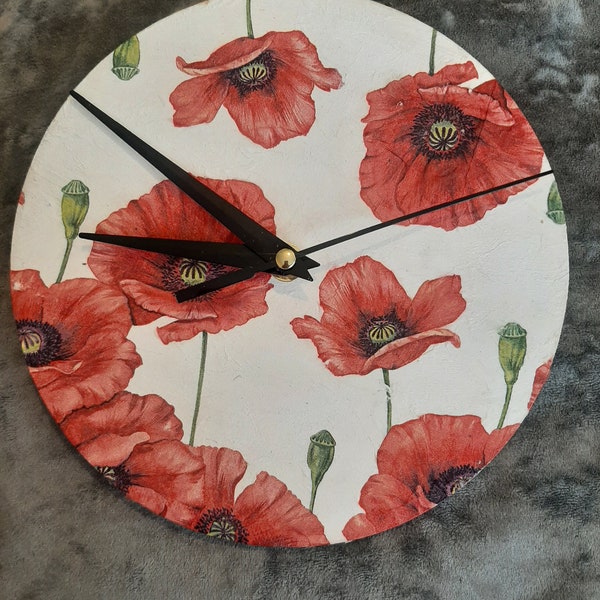 Decoupage Clock Etsy