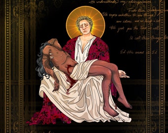 OFMD Robe Print La Pietà Michelangelo Stede Bonnet and Edward Teach