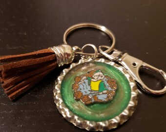 Toph Bottlecap Keychain