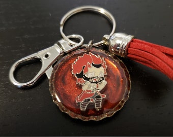 Red Riot Bottlecap Keychain