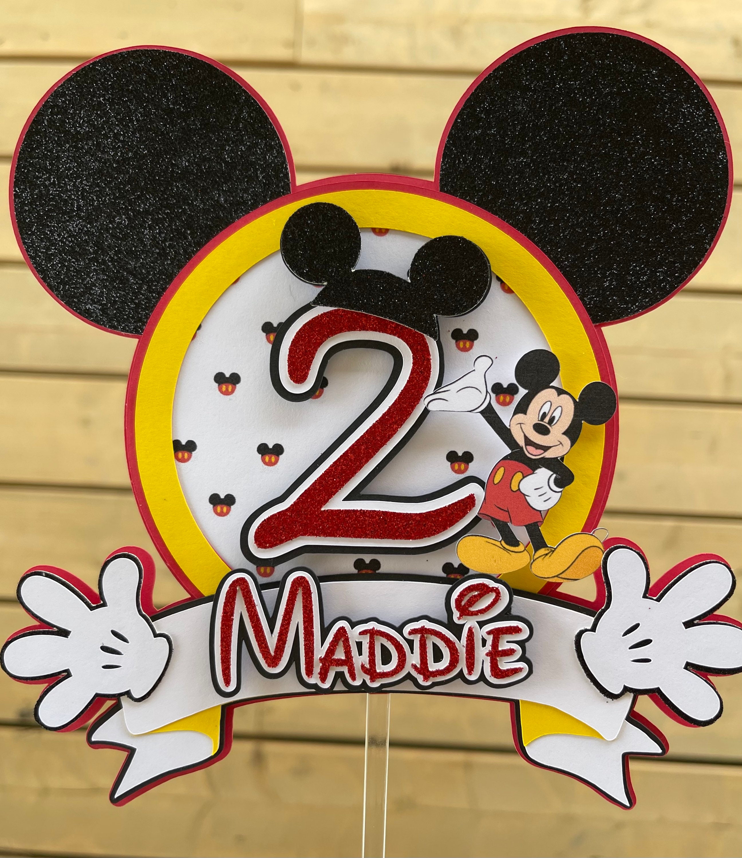 Mickey Mouse Theme Cake Topper Mickey Mouse Cake Topp - vrogue.co