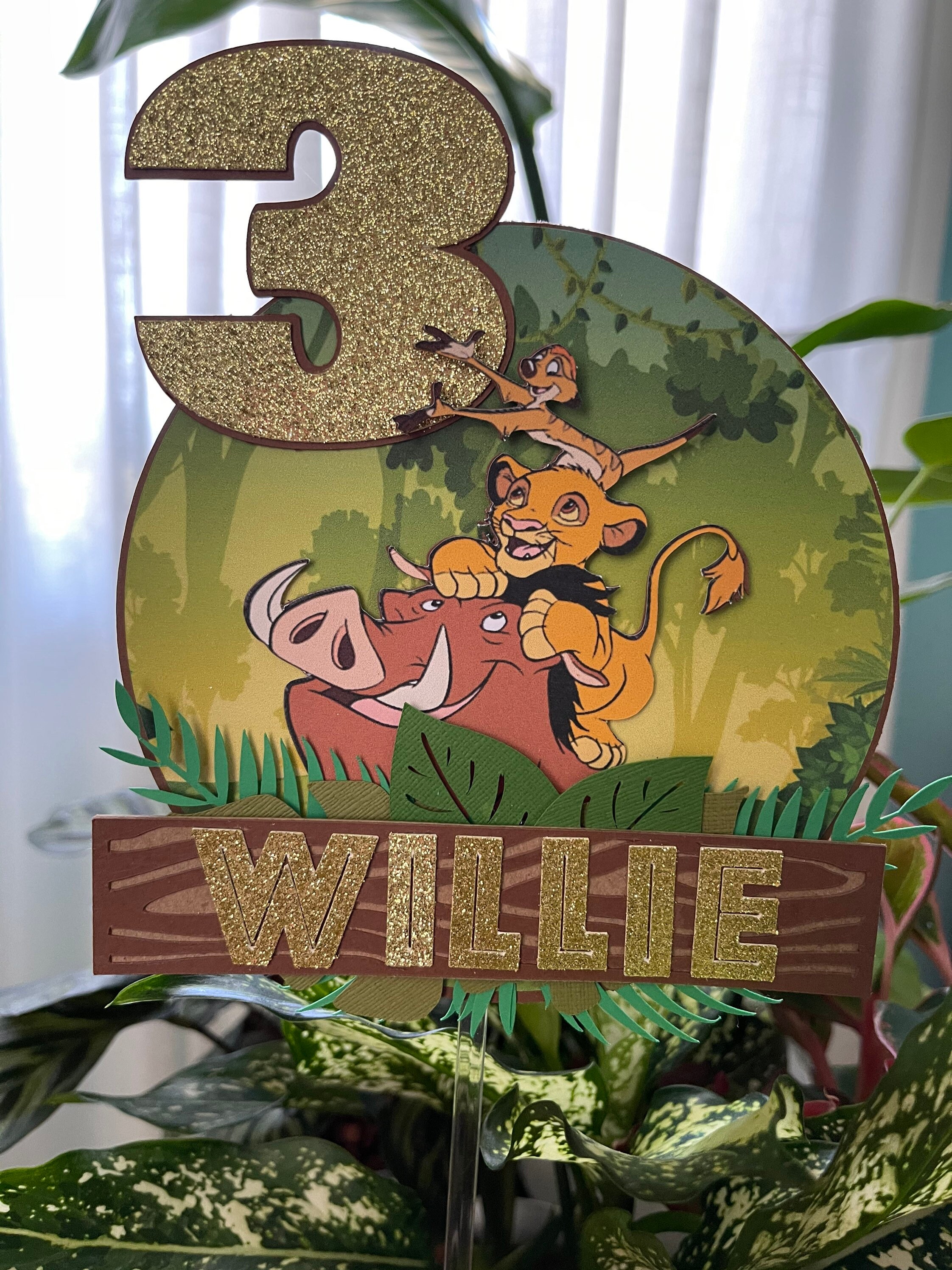 Lion King Cake Topper Simba Cake Topper Lion King Birthday | Etsy