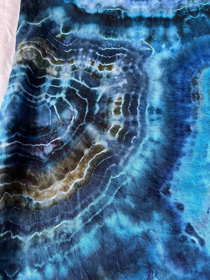 festival dress ice dye dress Ladies S linen dress tie dye dress boho dress hippie dress