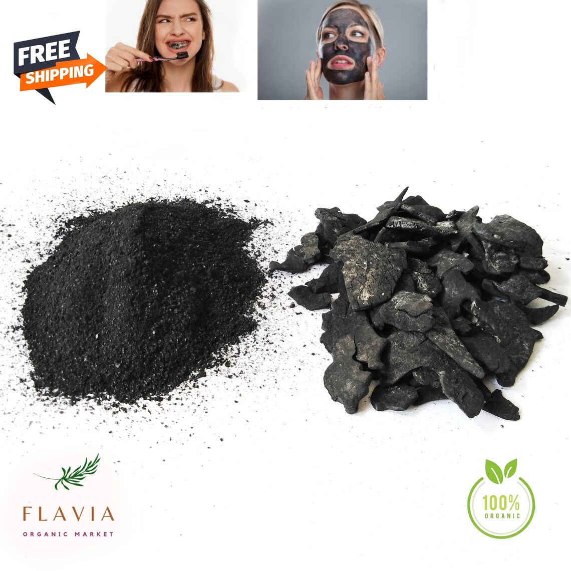 Activated Coconut Shell Charcoal, 100 Organic, Charcoal Powder, Ceylon