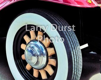 Vintage Car Photograph, Classic Cars, Classic Cars Tires and Fenders, Tired Series #13 of 16