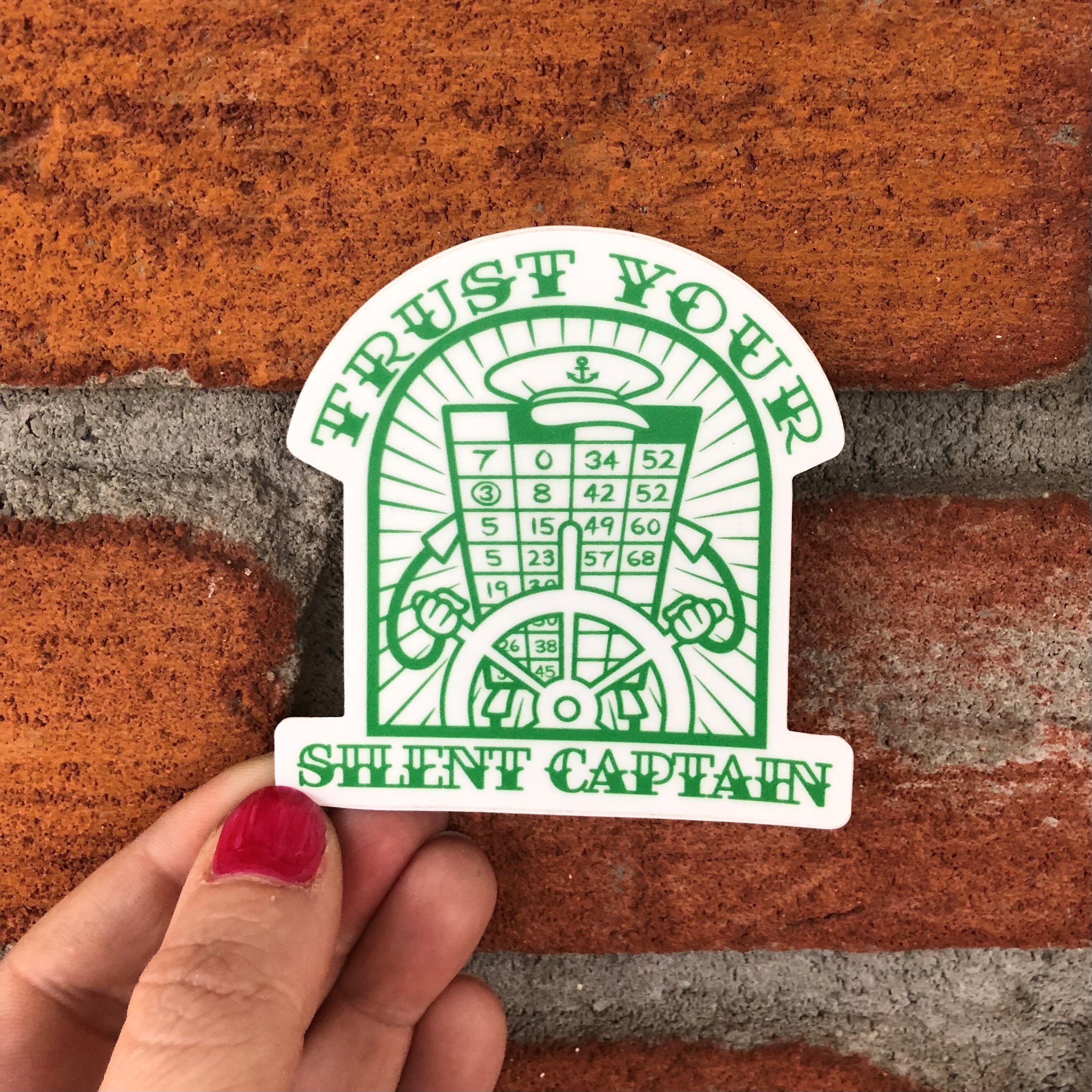 Trust Your Silent Captain Shuffleboard Sticker Etsy