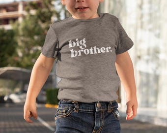 Chemise de faire-part Big Brother : t-shirt bohème pour tout-petit, révélation de la grossesse