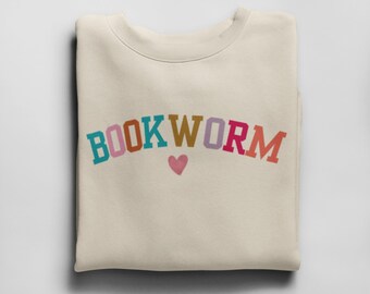 Bookworm Sweatshirt, Teacher Reading Sweater, Book Lover Pullover, ESL Sweatshirt, Bookclub Crewneck