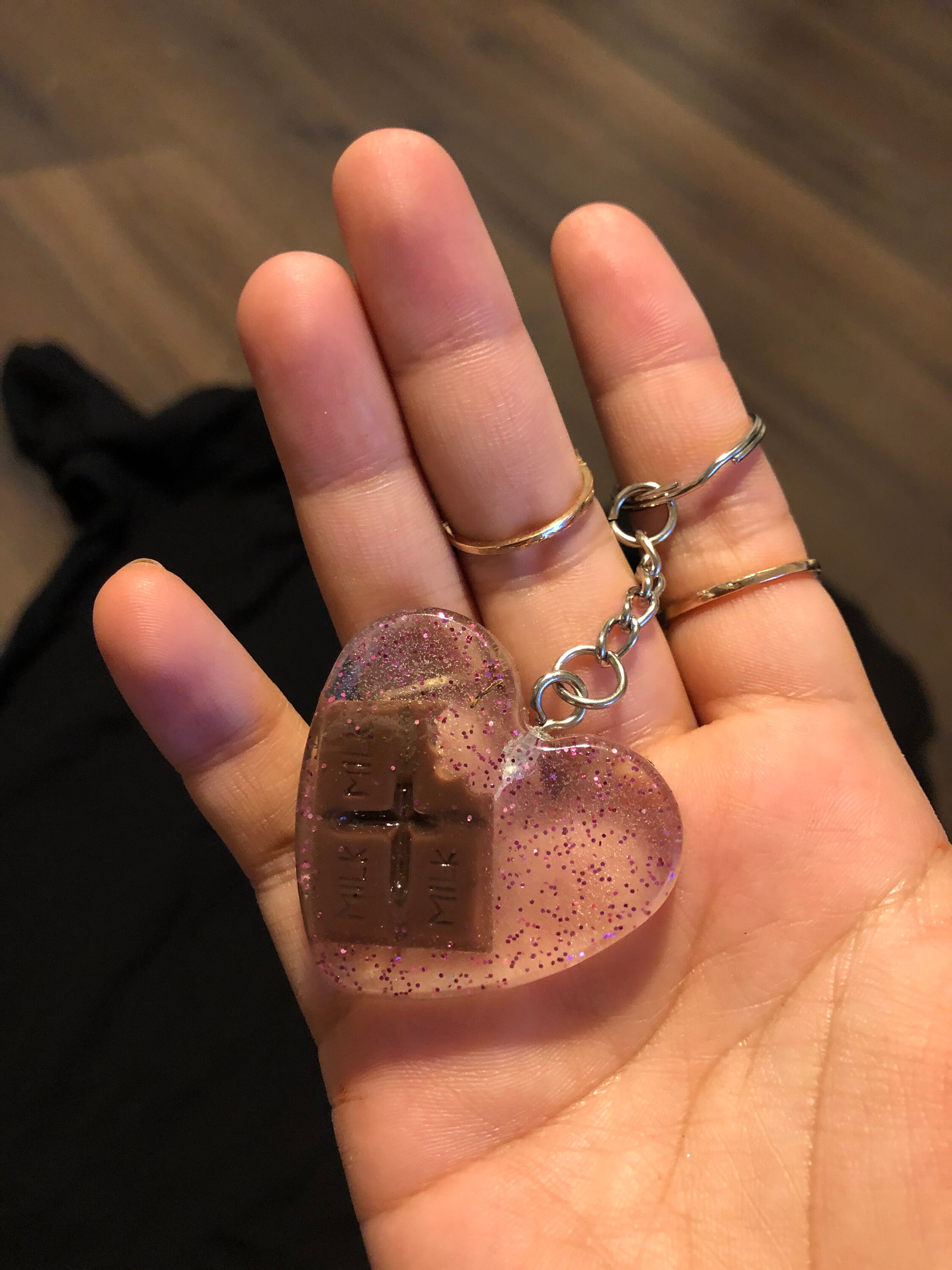 Chocolate bar keychain Etsy