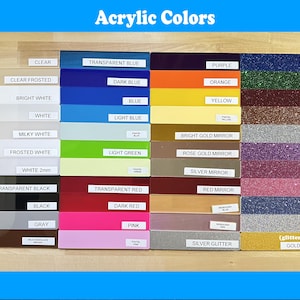 Acrylic Sheets (1/8") - CO2 Laserable - Glowforge Pro and Plus 12"x20" - Buy More, Save More image 2